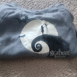 The Nightmare Before Christmas Gray Sweater